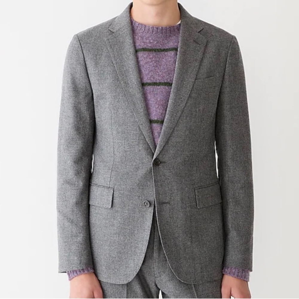 J Crew gray blazer slim fit jacket
